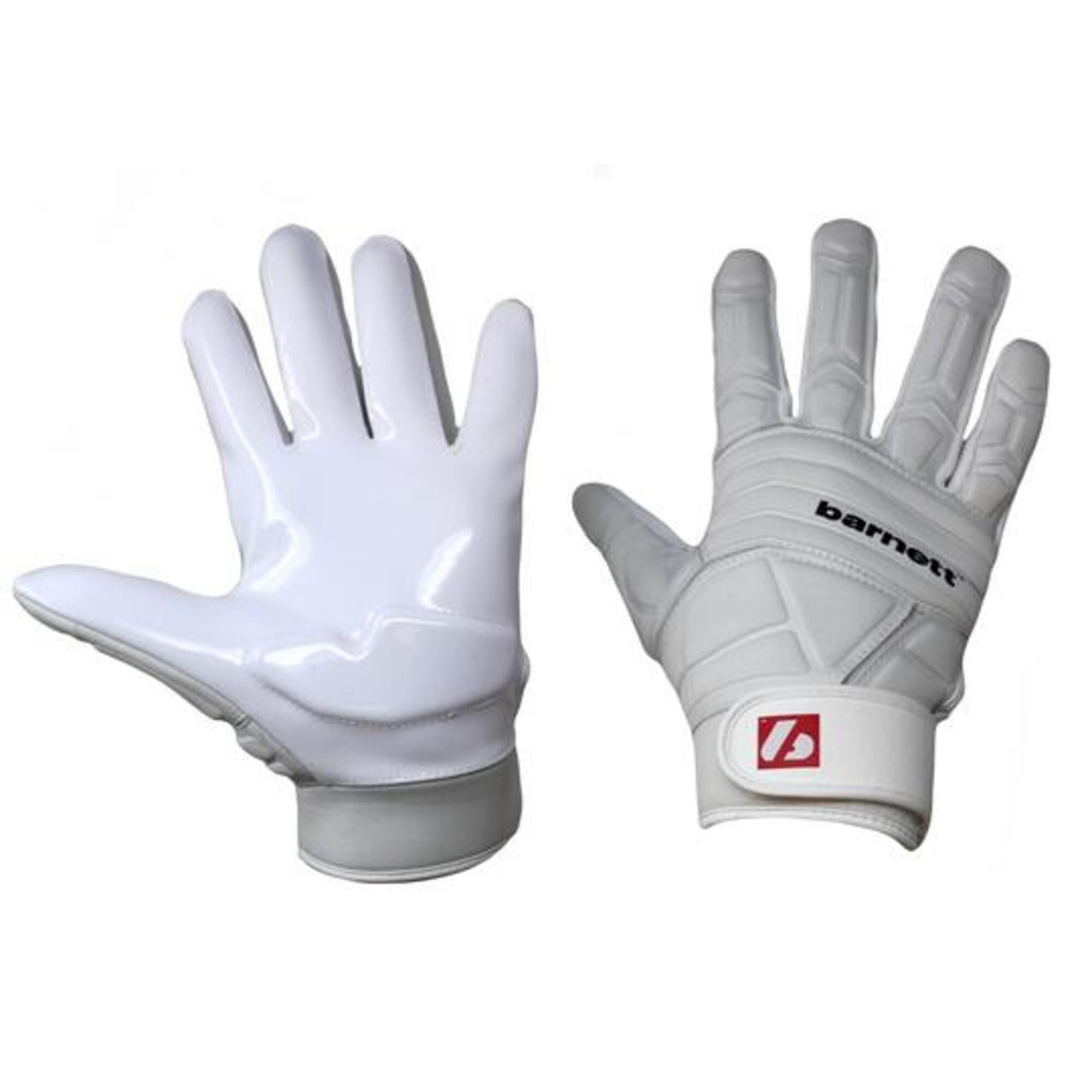  pro linemen american football gloves, OL,DL, White FLG-03 1/3