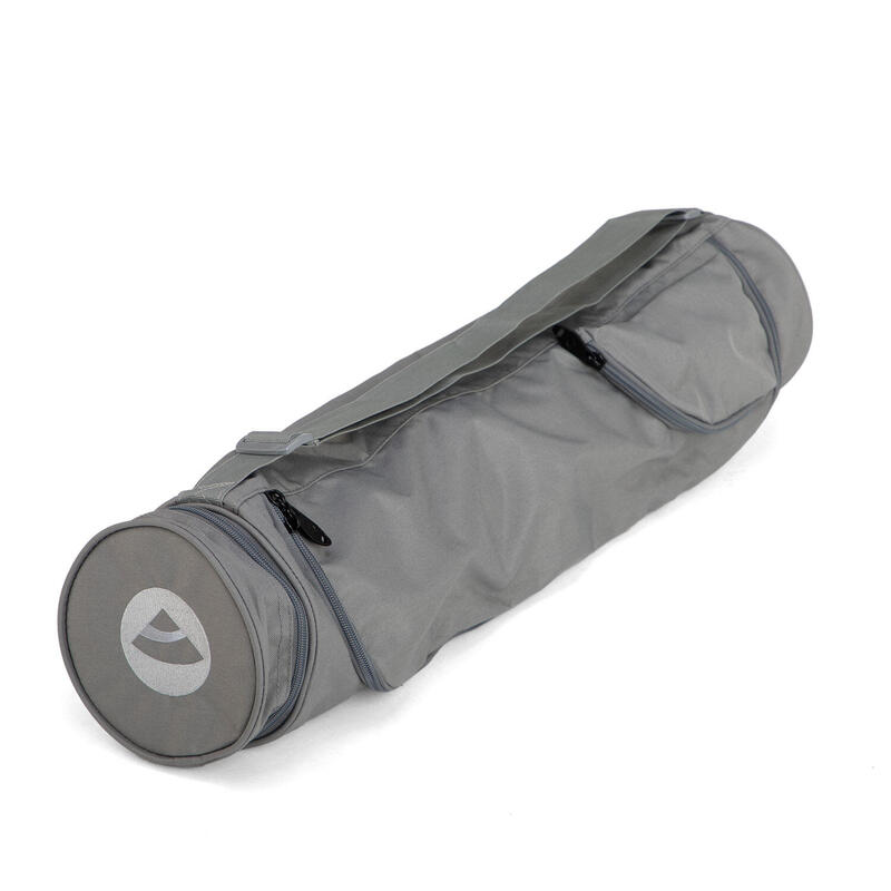 Yogamatten Tasche Asana Bag 60 schiefer-grau, Polyester bestickt