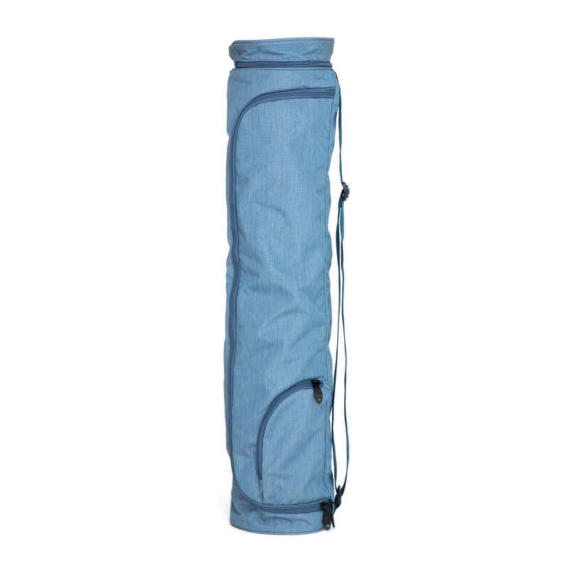 Yogamatten Tasche Asana Bag XL 70 graublau meliert, Polyester/Polyamide bestickt