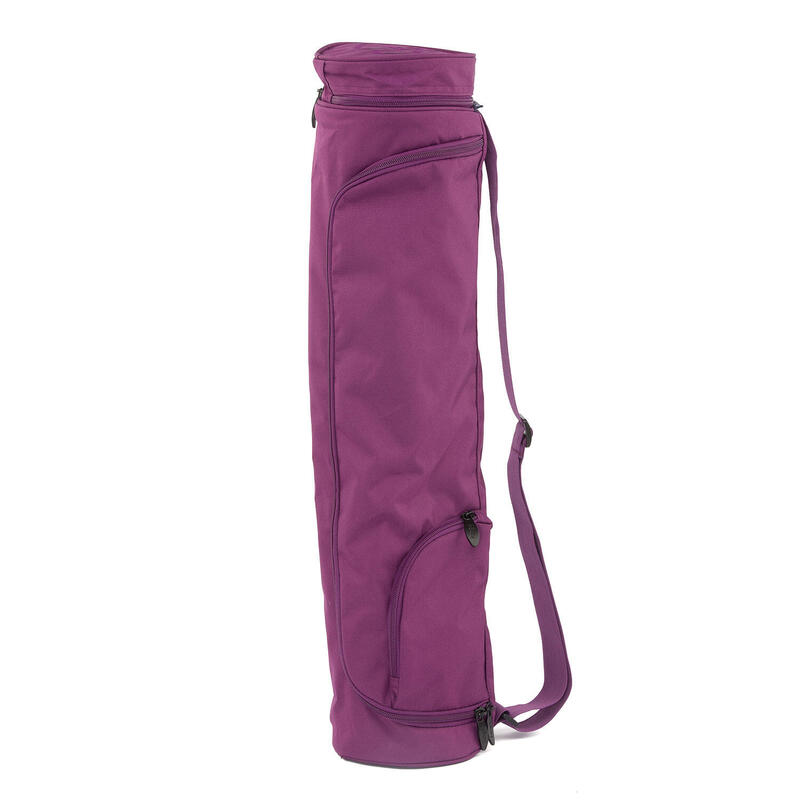 Yogamatten Tasche Asana Bag XL 70 aubergine, Polyester/Polyamide bestickt mit OM