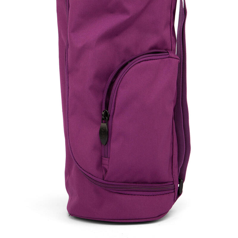 Yogamatten Tasche Asana Bag XL 70 aubergine, Polyester/Polyamide bestickt mit OM