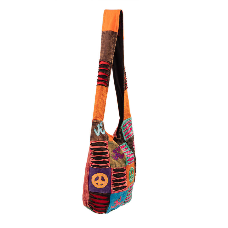 Om Shanti Bag, Patchwork - multicolor