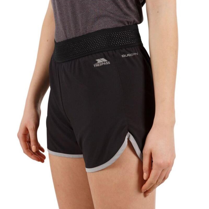 "Sadie" Shorts für Aktiv Damen Schwarz