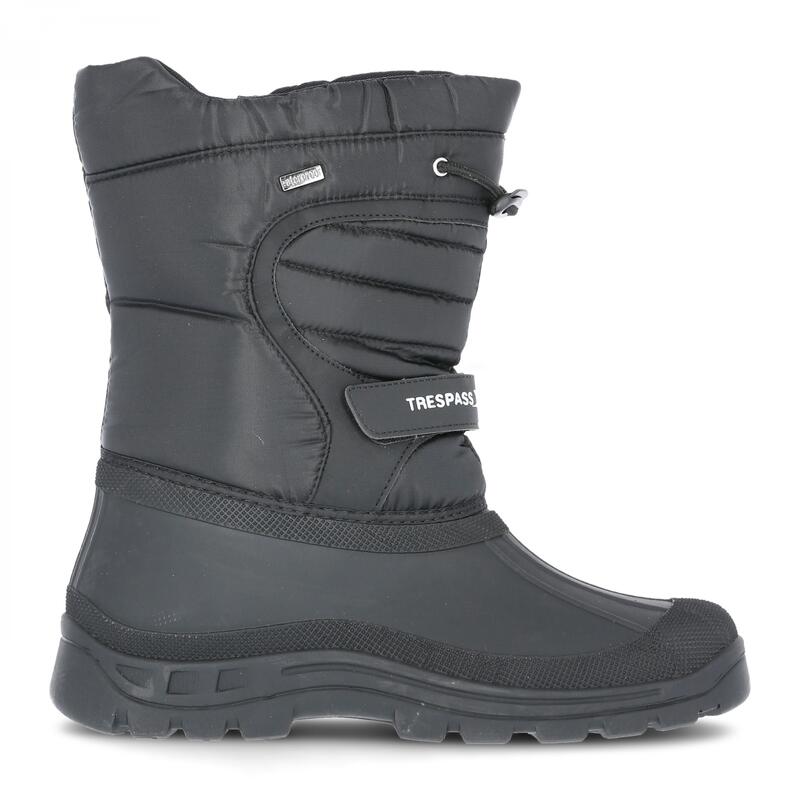 Botas de nieve invierno sin cordones Modelo Dodo uso UNISEX Negro