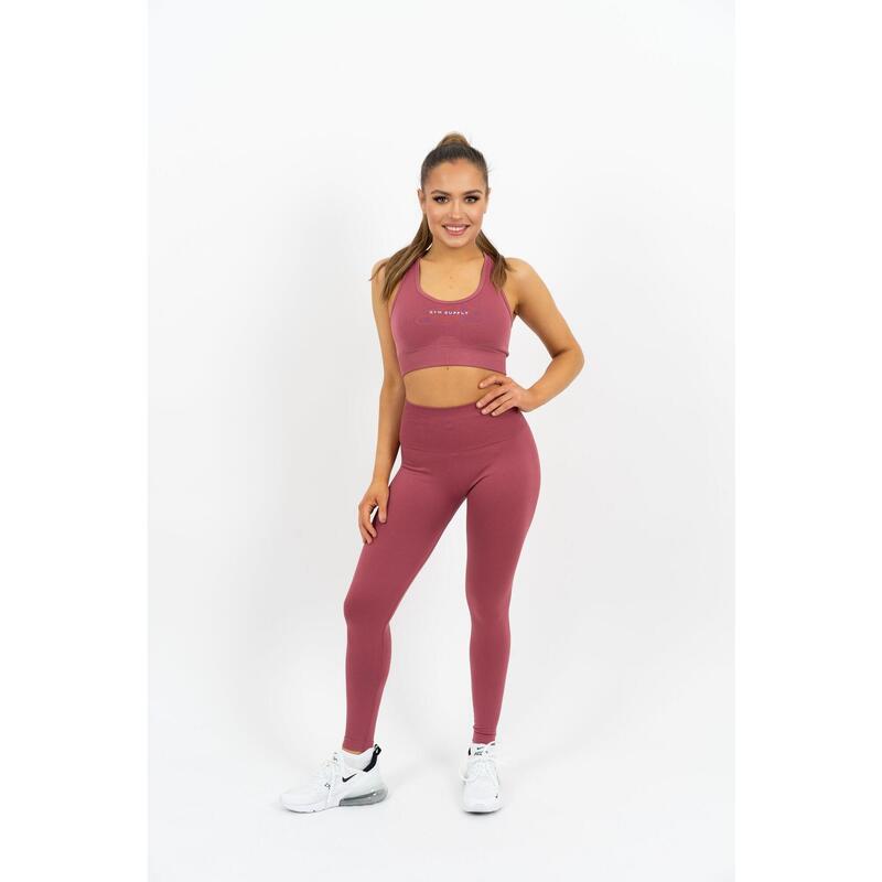 Icon seamless leggings Femme - Rouge