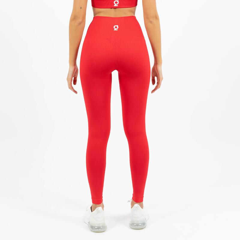 Icon seamless leggings Dames - Robijn rood