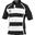 Rugby Xact Match Kurzarm Rugby Shirt Kinder Schwarz/Weiß Streifen