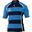 Rugby Xact Match Kurzarm Rugby Shirt Herren Hellblau/Navy Streifen