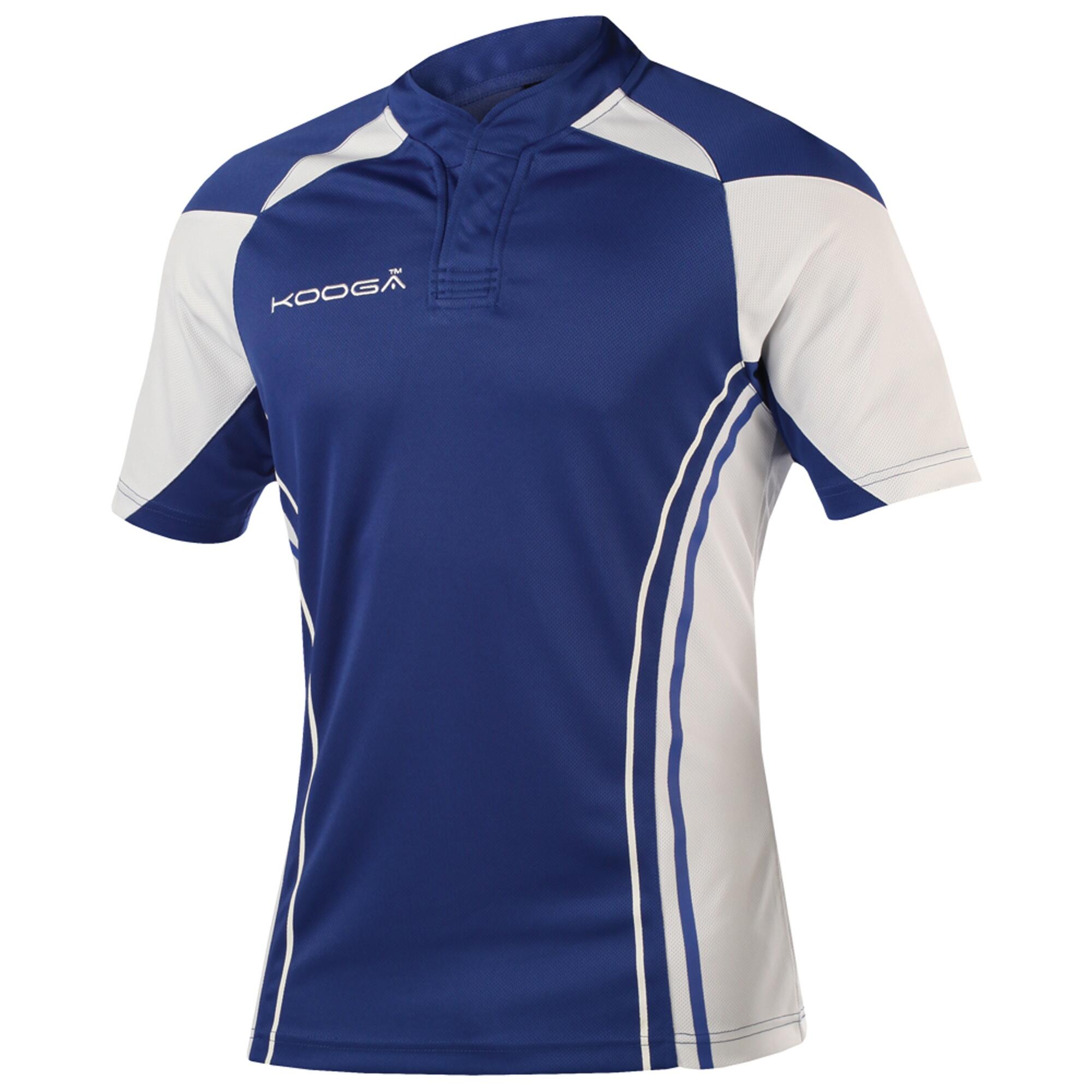 Maglia da rugby da ragazzo (blu reale/bianco)