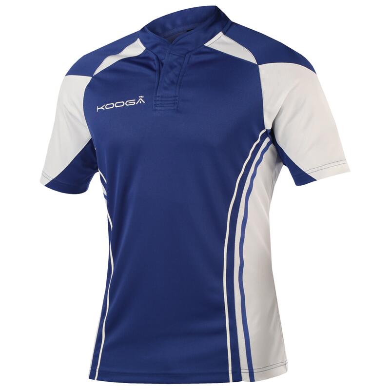 Tshirt de rugby Garçon (Bleu roi/Blanc)