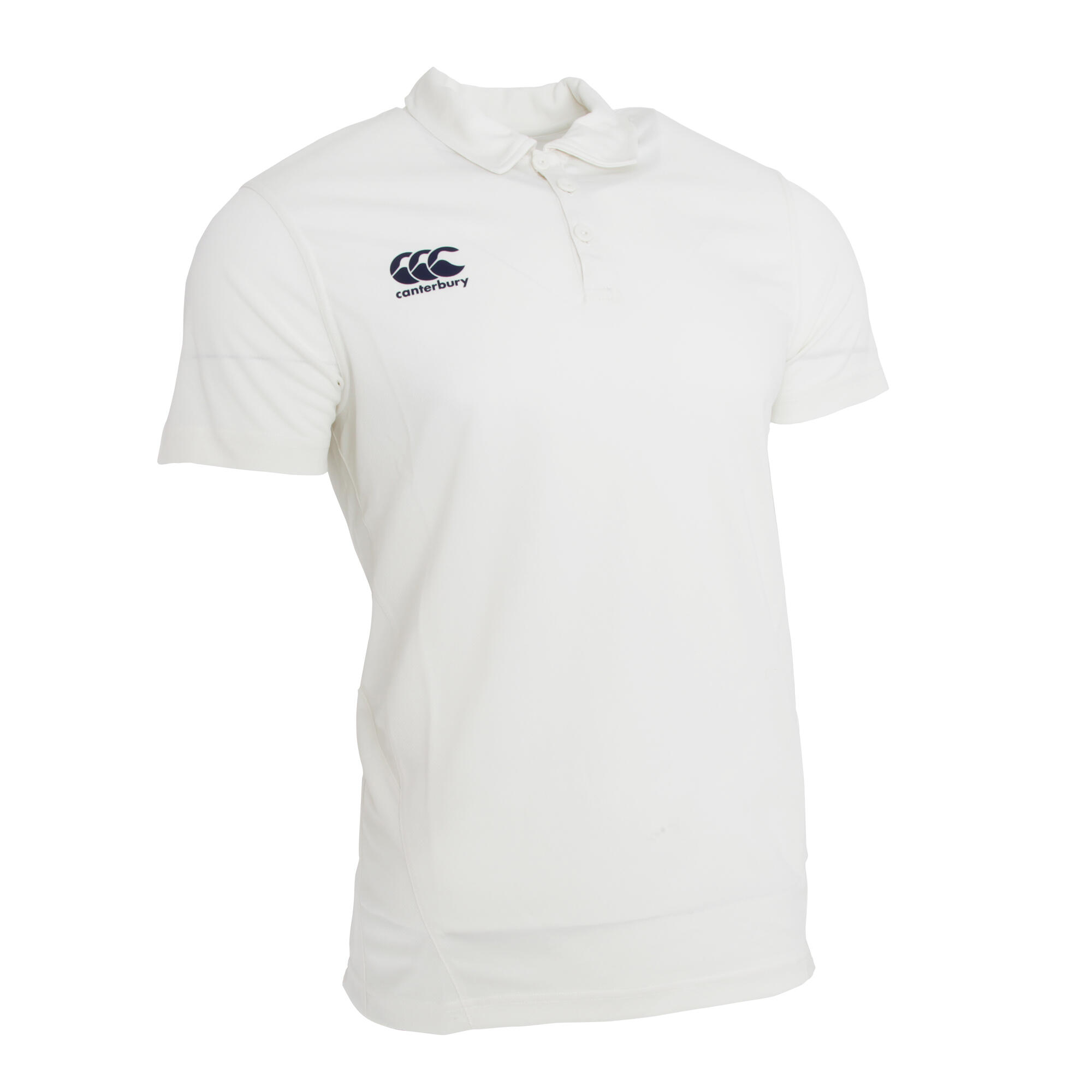 CANTERBURY Mens Short Sleeve Cricket Shirt (Cream)