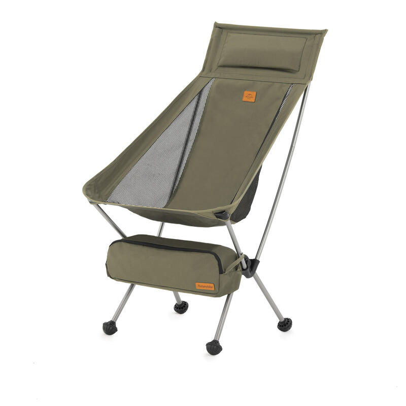 YL10 Moon Foldable Camping Chair (Large) - Brown - Decathlon