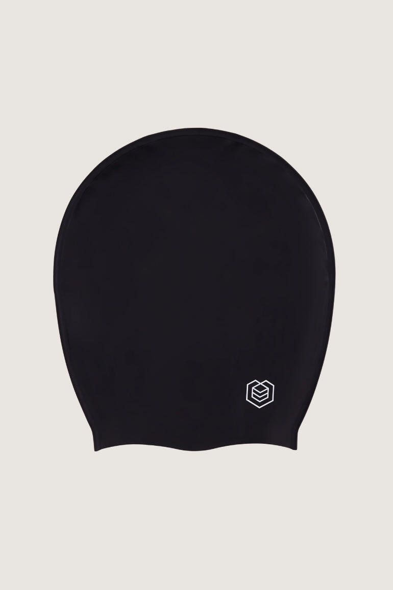 Swim Cap for Long Hair (XXL) - Black 5/5