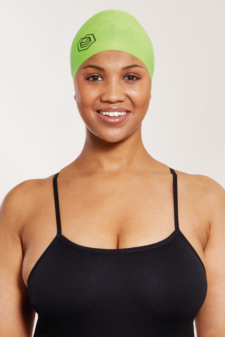 Swim Cap (Regular) - Neon Green 3/5