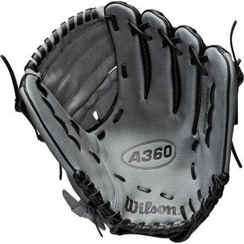 Gant de baseball - A360 - Enfants - (noir/gris) - 12 pouces