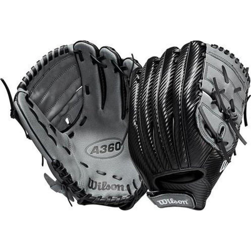 Gant de baseball - A360 - Enfants - (noir/gris) - 12 pouces