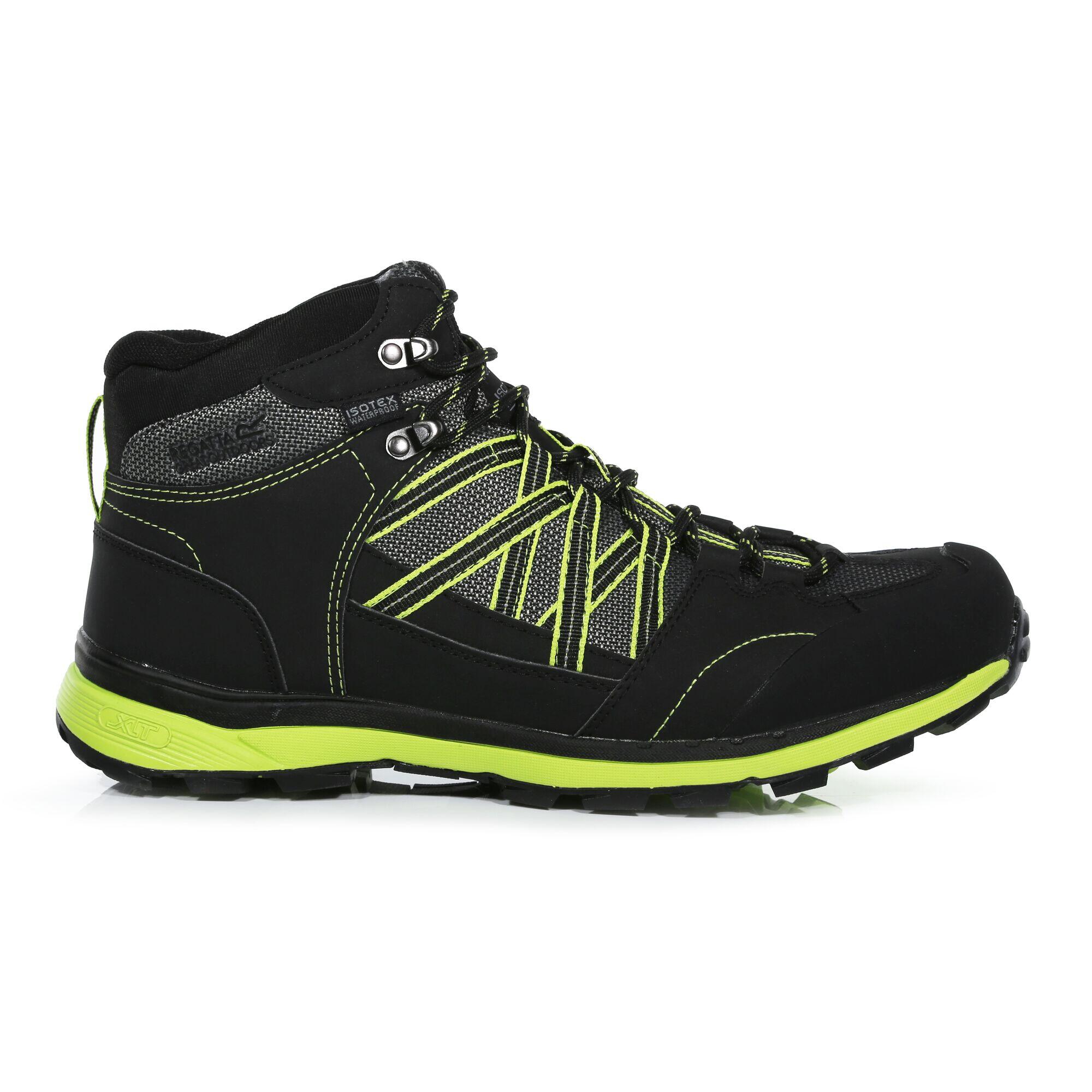 Samaris II Men's Hiking Boots - Black/Light Green 2/6