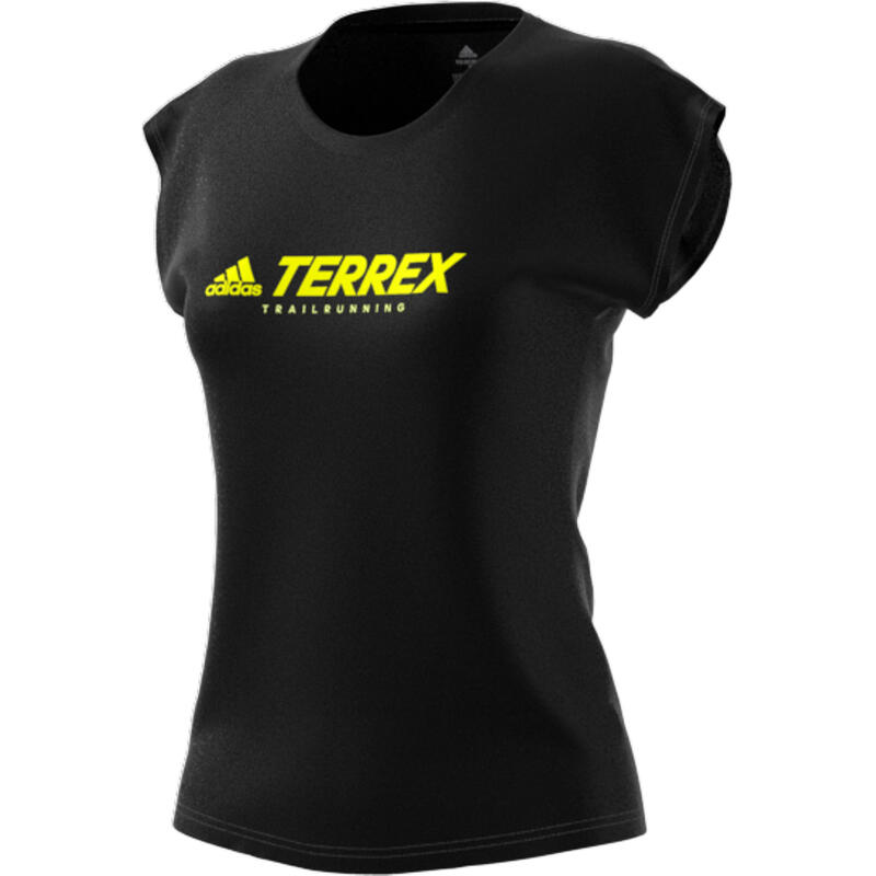 Camiseta de mujer adidas Terrex Primeblue Trail Functional Logo