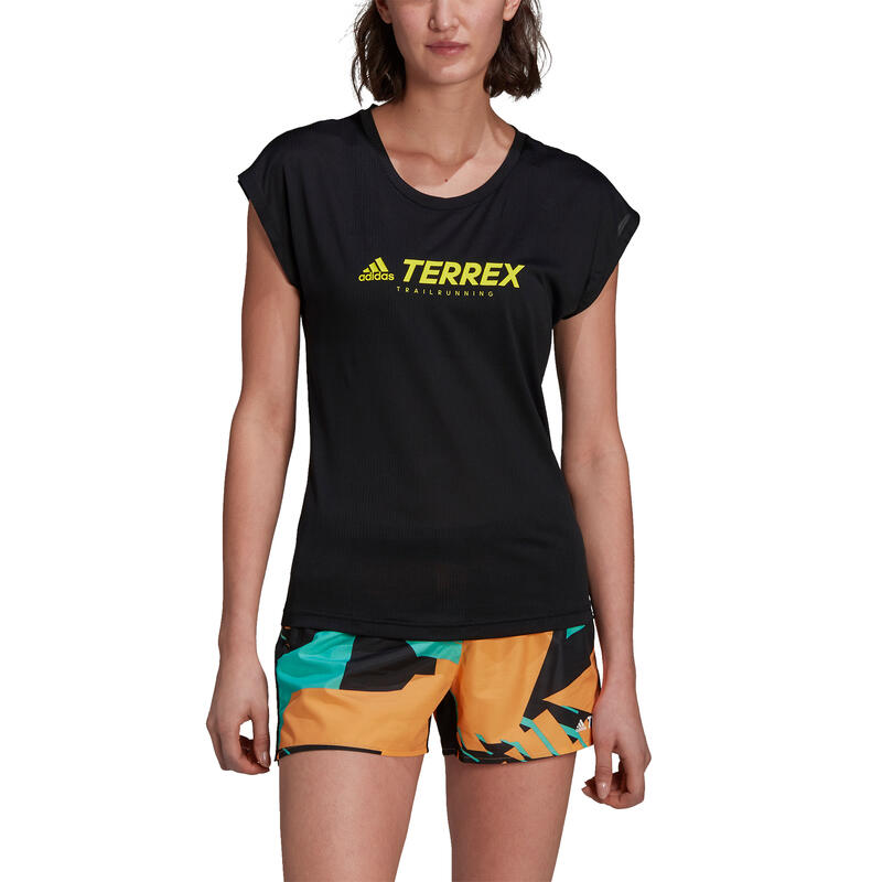 Camiseta de mujer adidas Terrex Primeblue Trail Functional Logo