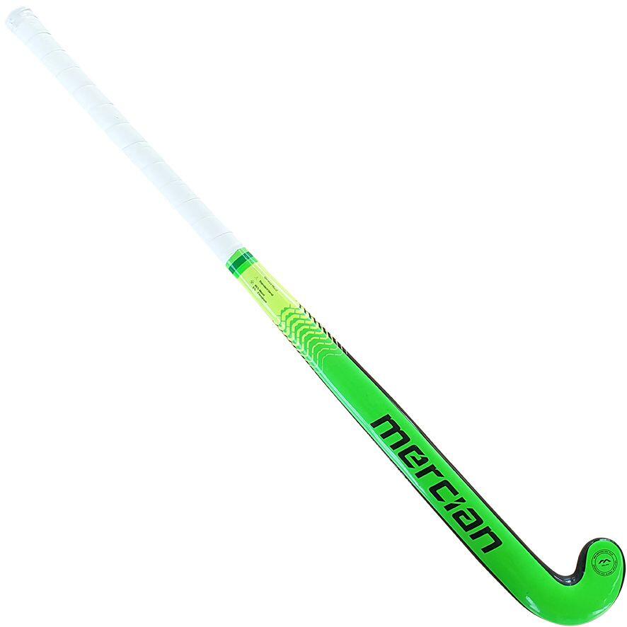 Mercian Genesis W1 Junior Wood Hockey Stick, Green/Black 2/4