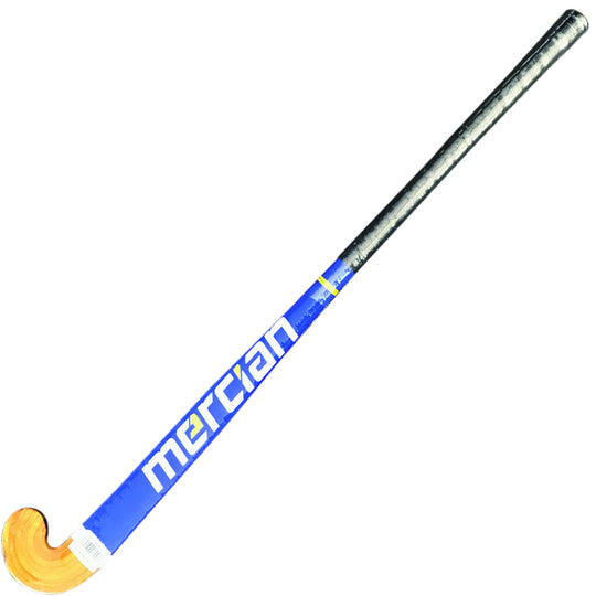 Mercian Maestro Wooden Junior Outdoor Stick, Blue/Yellow 4/4