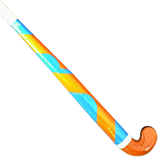 Mercian Scorpion Wooden Junior Outdoor Stick, Blue/Orange 1/4