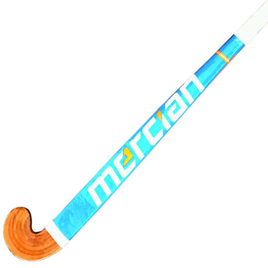 Mercian Scorpion Wooden Junior Outdoor Stick, Blue/Orange 3/4