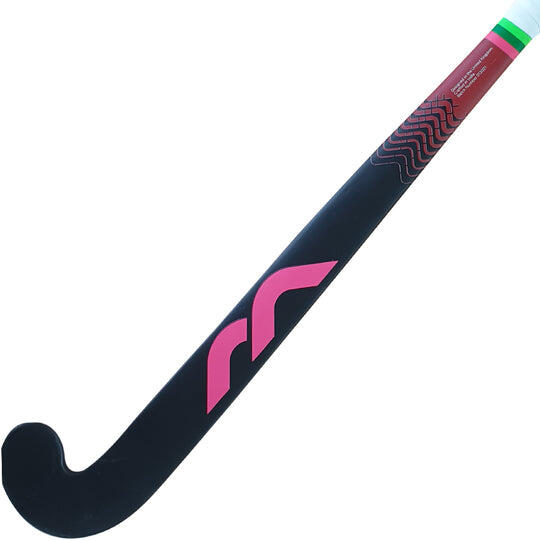 Mercian Genesis W1 Junior Wood Hockey Stick, Pink/Black 3/4