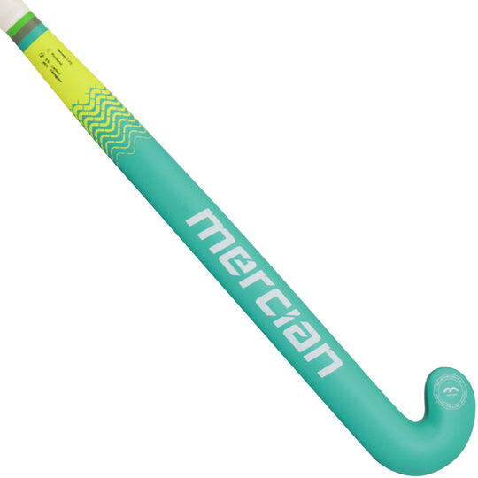 Mercian Genesis CF5 Adult Composite Hockey Stick, Green/Black/Yellow 1/4