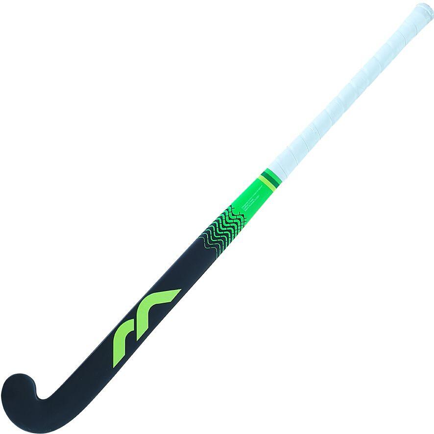 Mercian Genesis W1 Junior Wood Hockey Stick, Yellow/Black/Green 4/4