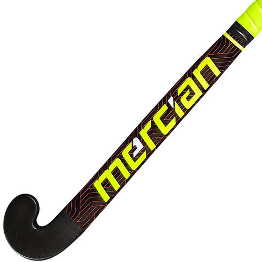 Mercian Barracuda Recycled Juniors Plastic Hockey Stick, Black/Green 3/4