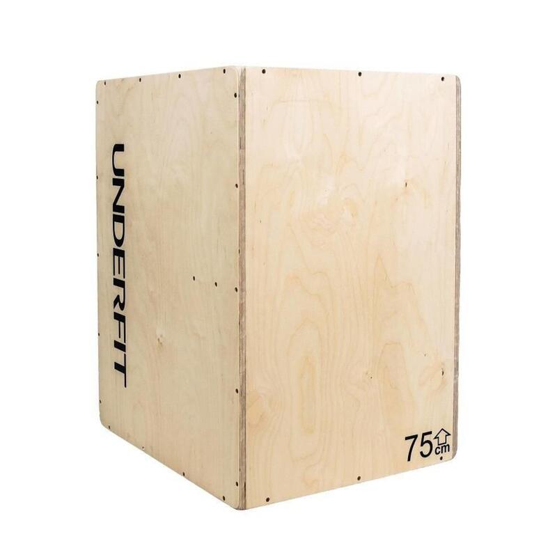 Skrzynia drewniana plyometryczna UNDERFIT 75x60x50 cm