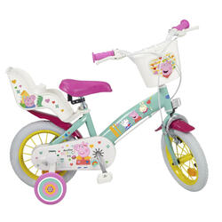 Bicicleta Infantil 12" PEPPA PIG VERDE