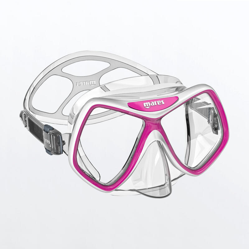 Masque de Snorkeling Ridley Adulte Rose Blanc Transparent