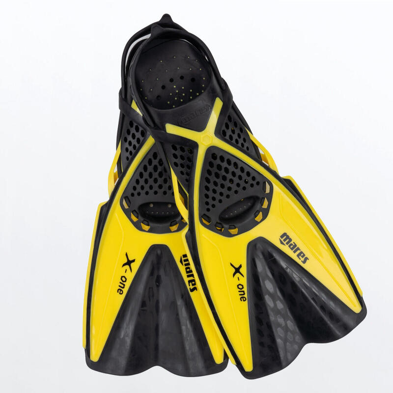 Palmes de Snorkeling X-One Jr. Enfant Jaune