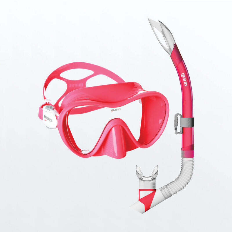 Set snorkeling Mares AQ - TROPICAL Pink