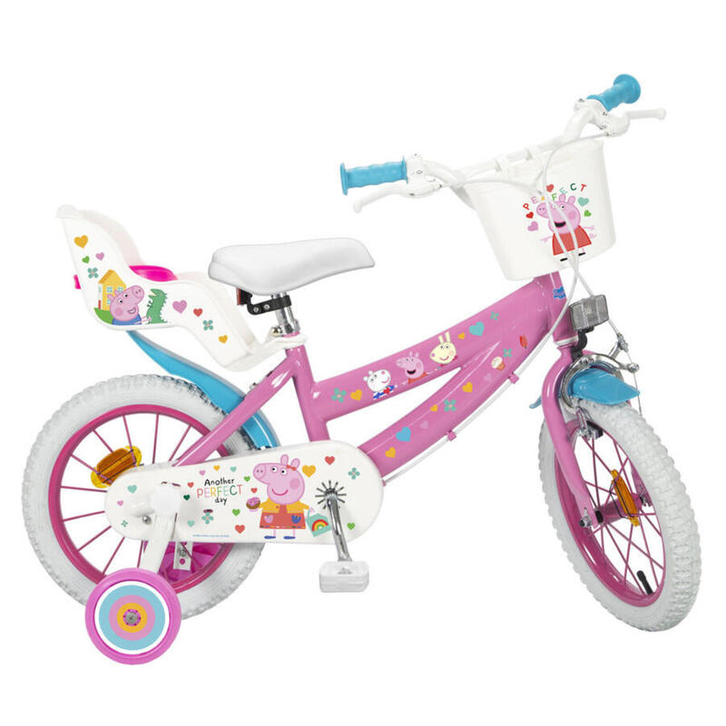 Toimsa | Bicicleta para crianças | Peppa pig | amostra | Rosa | para meninas |