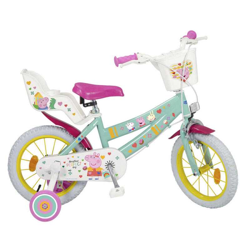 Bicicleta Infantil 14" PEPPA PIG VERDE