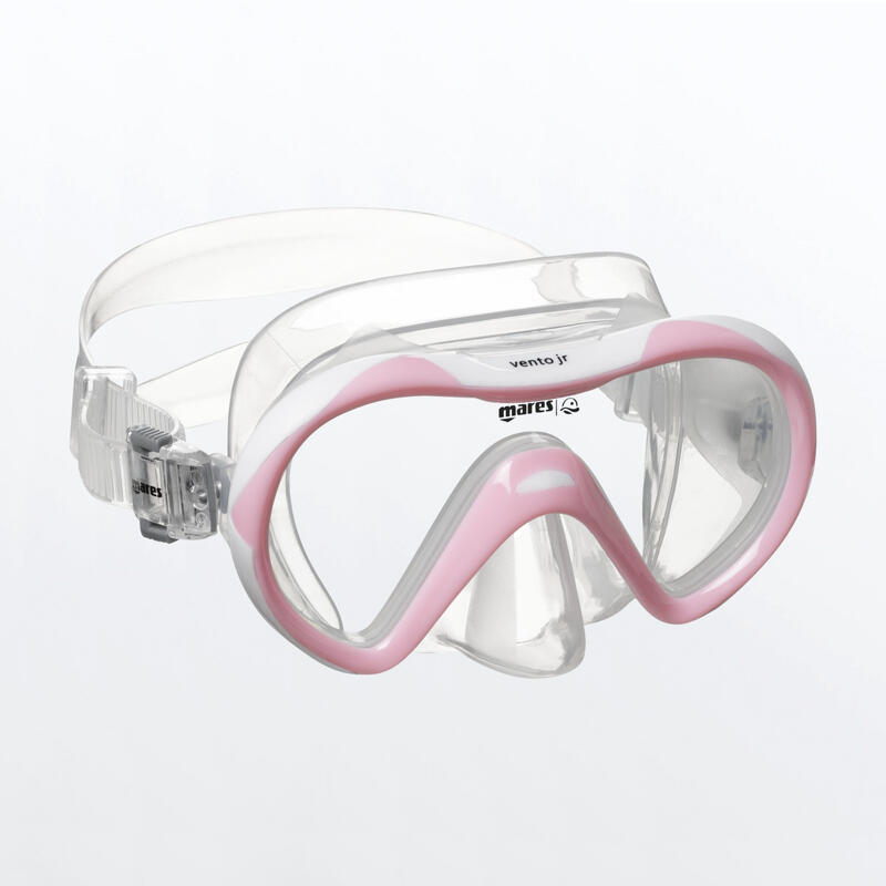 Masque de Snorkeling Vento Jr. Enfant Rose Transparent