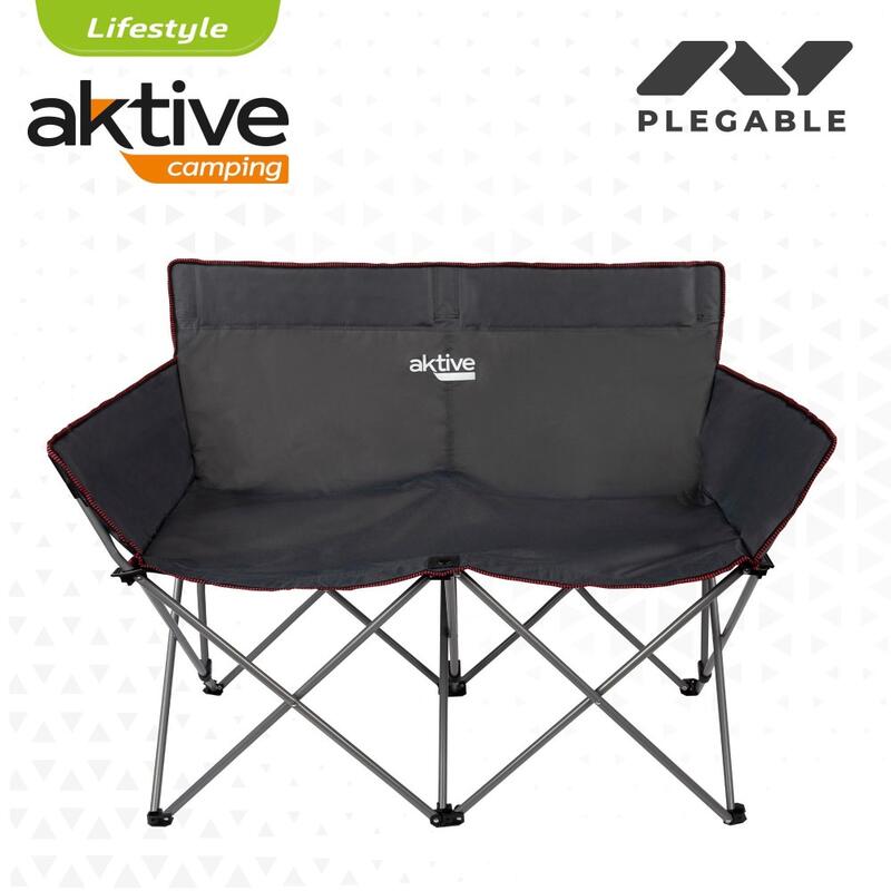 Chaise de camping double pliante Aktive