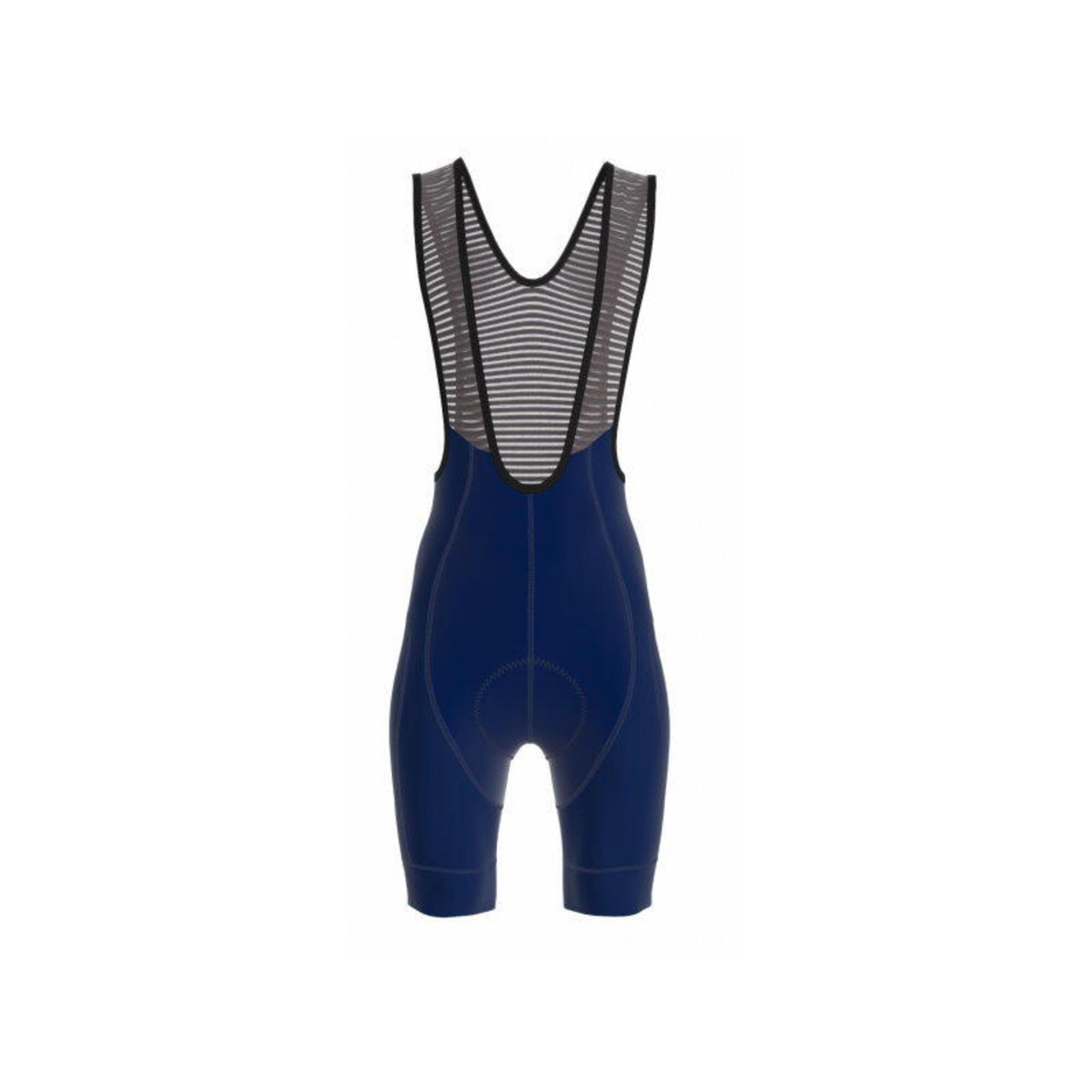 Sport2x T-PRO Icon Bib Shorts korte broek met zeem Blauw