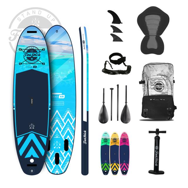 FatStick Blue Lagoon 10'6 Inflatable Stand Up Paddle Board 1/6