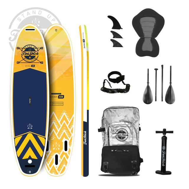 FatStick Mellow Yellow 10'6 Inflatable Stand Up Paddle Board 1/5