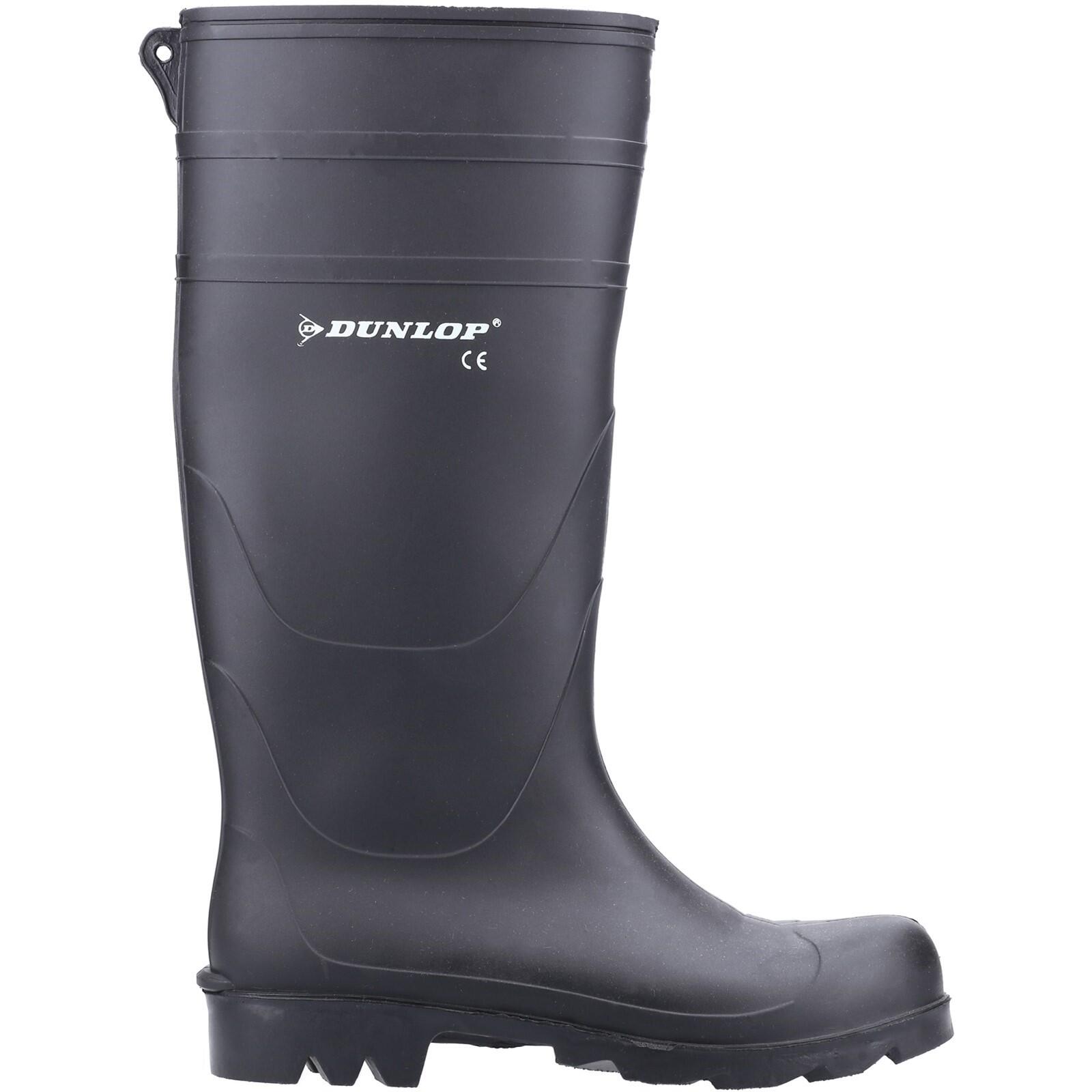 DUNLOP Universal Plain Rubber Wellingtons BLACK