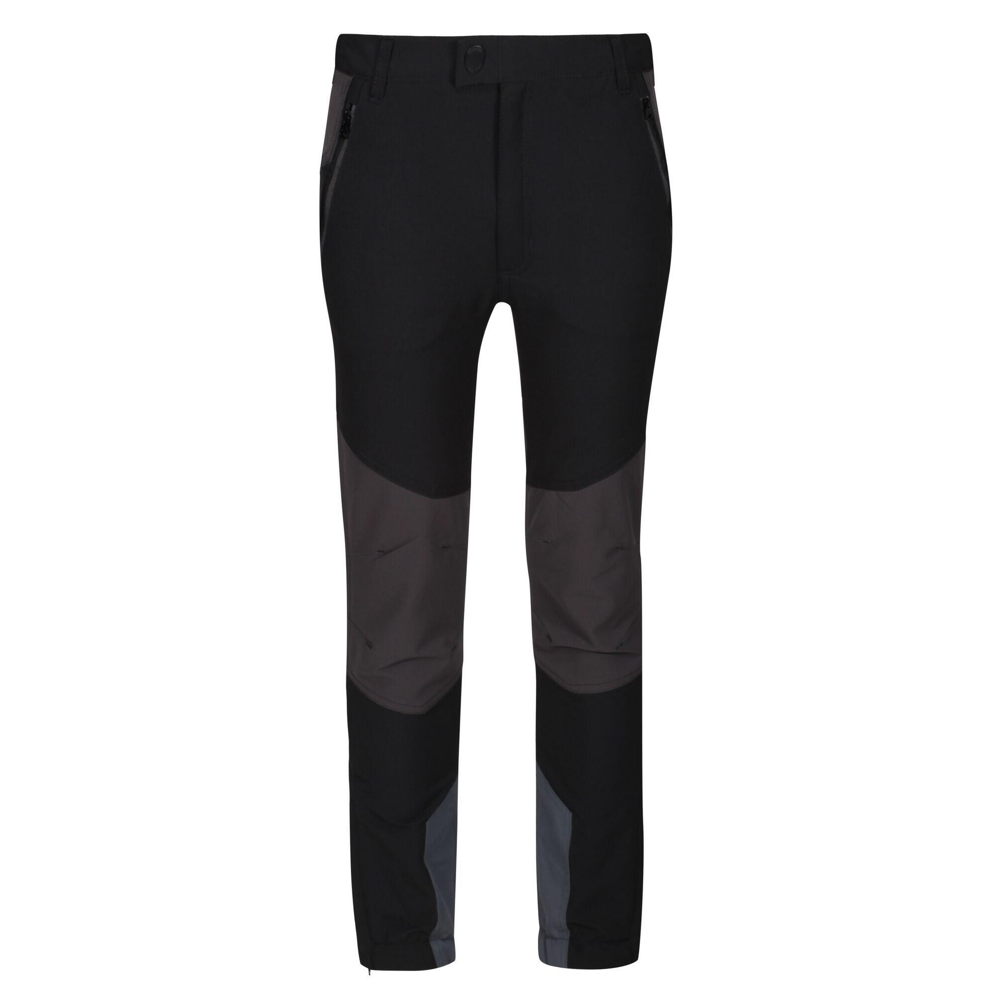 Pantaloni TECH MOUNTAIN da bambino (Nero / Cenere)