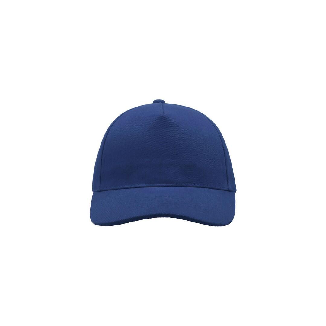 Liberty Five Buckle Heavy Brush Cotton 5 Panel Cap (Royal Blue) 3/3