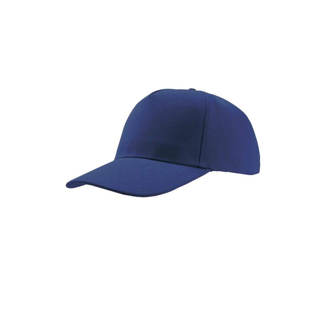 Liberty Five Heavy Brush Cotton 5 Panel Cap (Royal Blue) 1/3