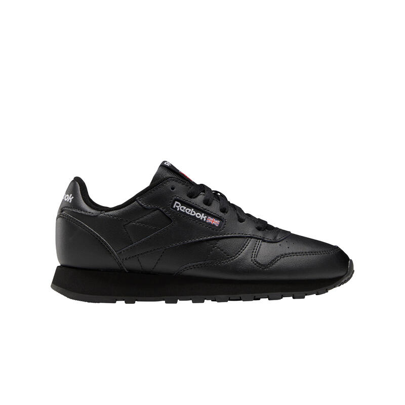 Scarpe ragazzo reebok classic leather - nero