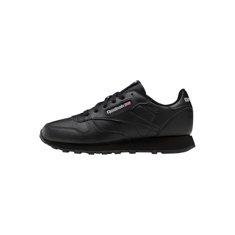 Scarpe ragazzo reebok classic leather - nero