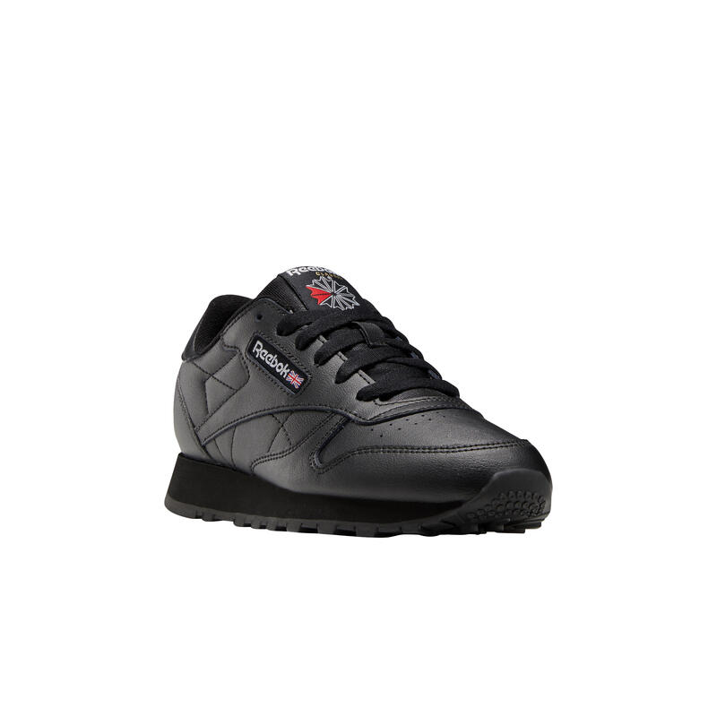 Scarpe ragazzo reebok classic leather - nero